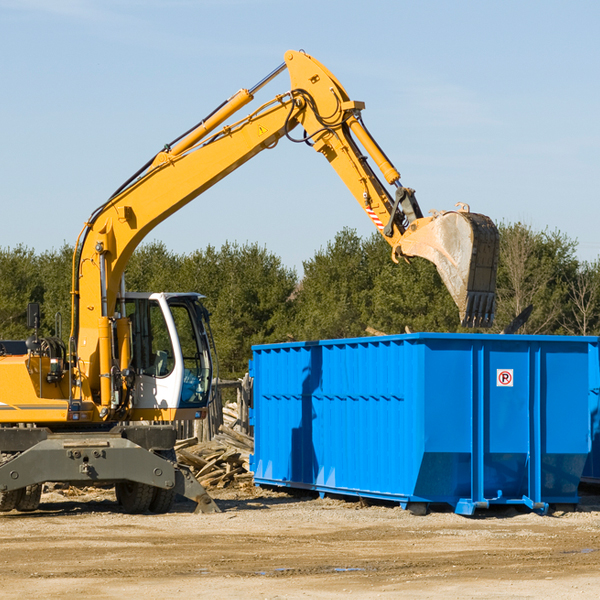 are there any restrictions on where a residential dumpster can be placed in Hiltonia